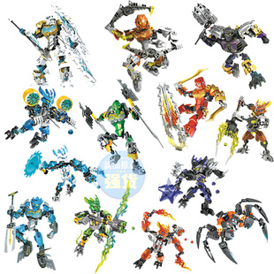 06欣宏生化战士2bionicle 骷髅系列 寒冰大师 男孩机器人拼装玩具￥36