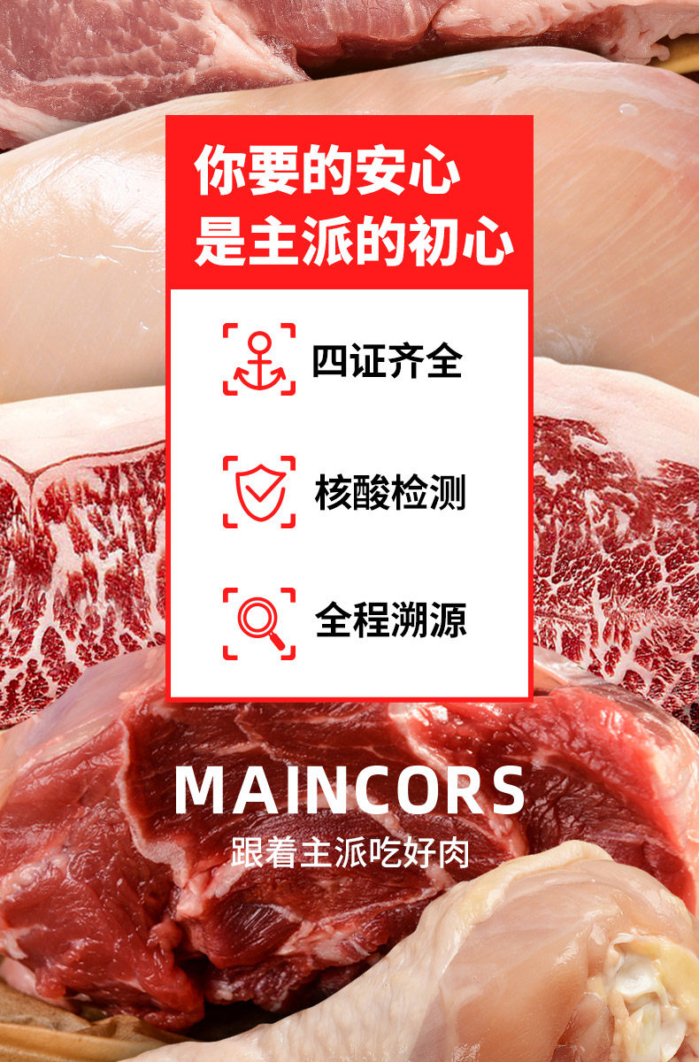 主派 精选鲜冻鸡翅中 2斤 图1