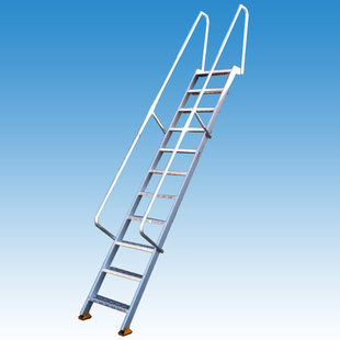 铝合金挂式阁楼梯专用梯子 阳台窗口爬梯 消防梯 扶手加厚移动梯