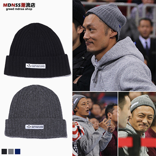 madness潮牌余文乐同款mdns冬季刺绣针织帽冷帽毛线帽棉帽男女款