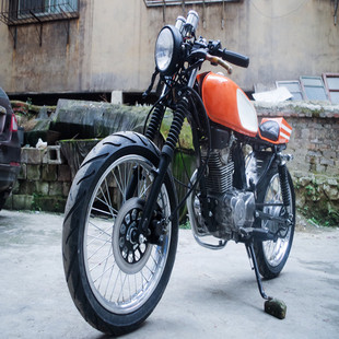 07五羊125-a订制改装复古咖啡风格￥3500    :4