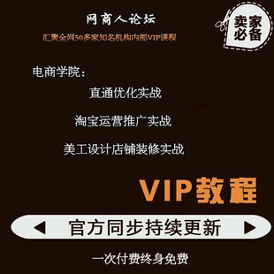 數據分析vip視頻教程直通車卡首屏 淘寶運營 美工店鋪裝修 叫我xh