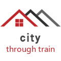City through train