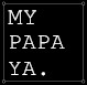 MYPAPAYA定制K姐简约定制 店铺LOGO