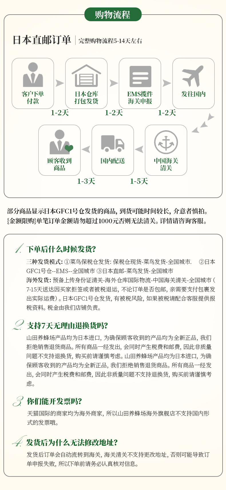 日本70年殿堂级蜂品牌 山田养蜂场 蜂王浆胶原蛋白饮 50mL*10瓶/件 图10