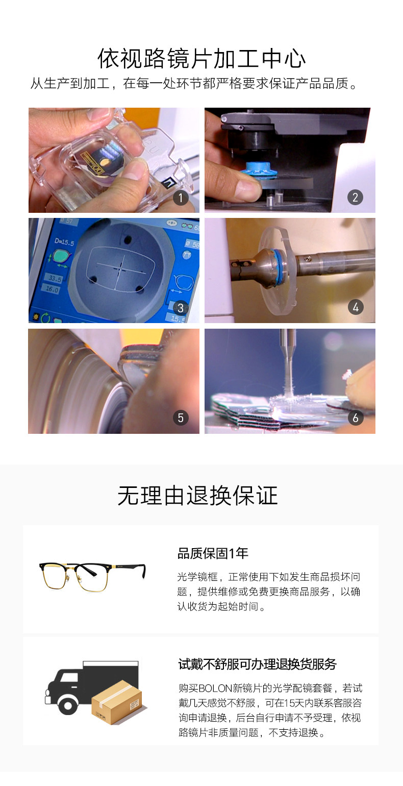 安妮·海瑟薇同款 暴龙 2019新款 女大镜框近视偏光太阳眼镜 800度以内近视 图16