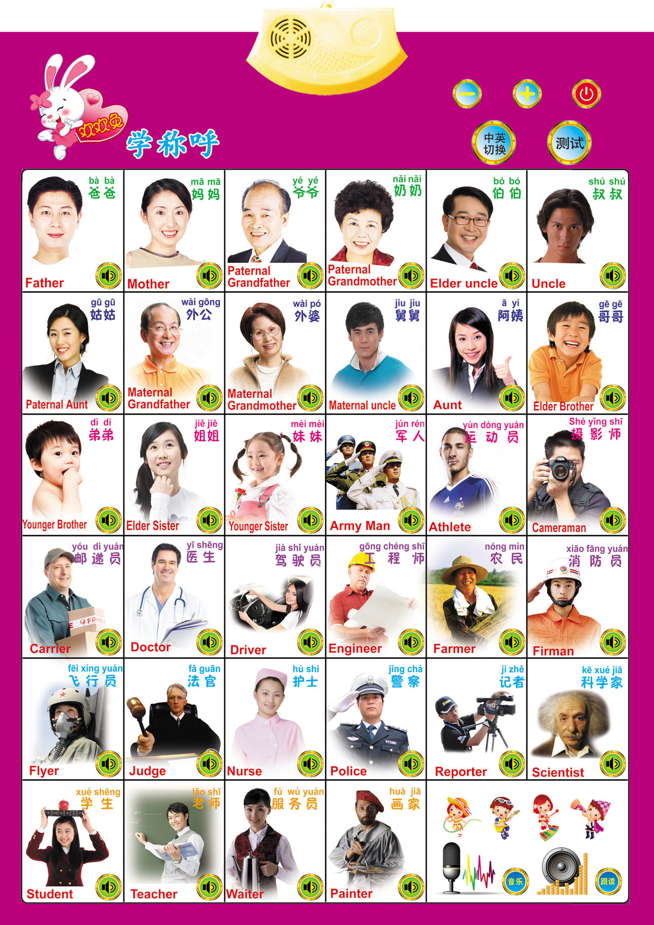 包邮婴幼儿童早教益智语音有声挂图凹凸识字卡学习用品亲子玩具