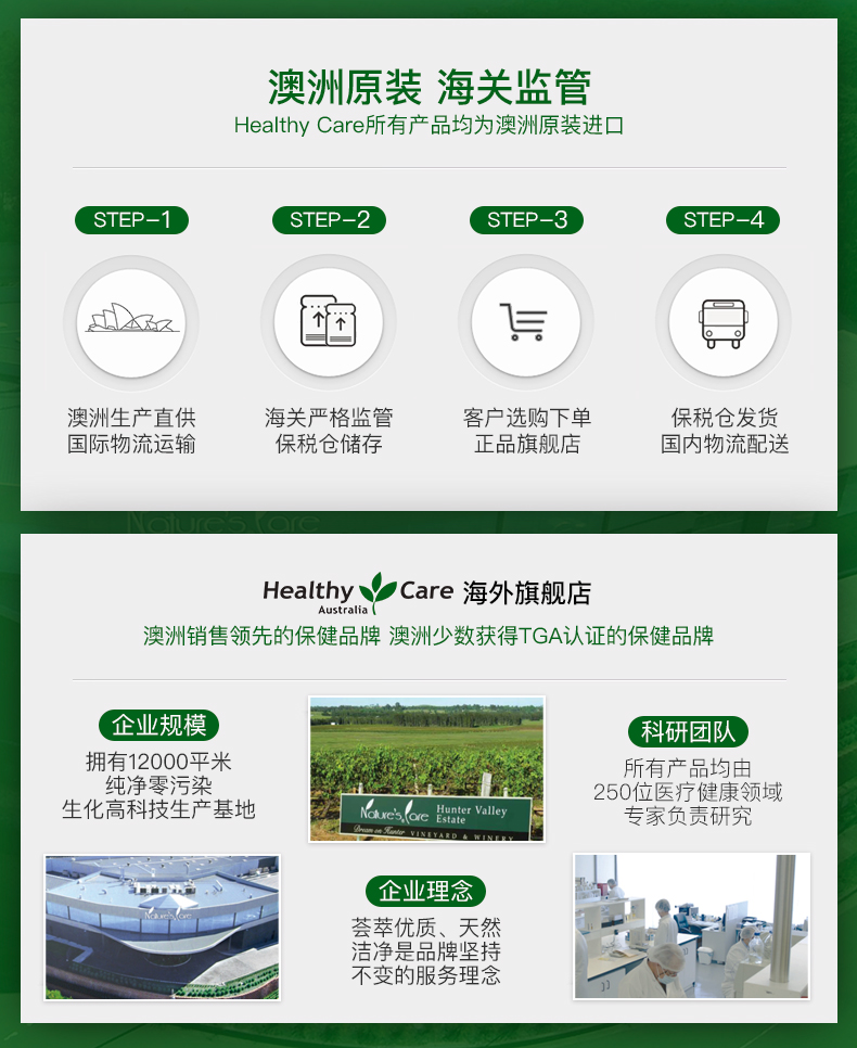 澳洲进口 Healthy Care 高浓度 天然黑蜂胶软胶囊 200粒*2瓶 图12