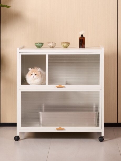 咪百万铁质猫砂柜