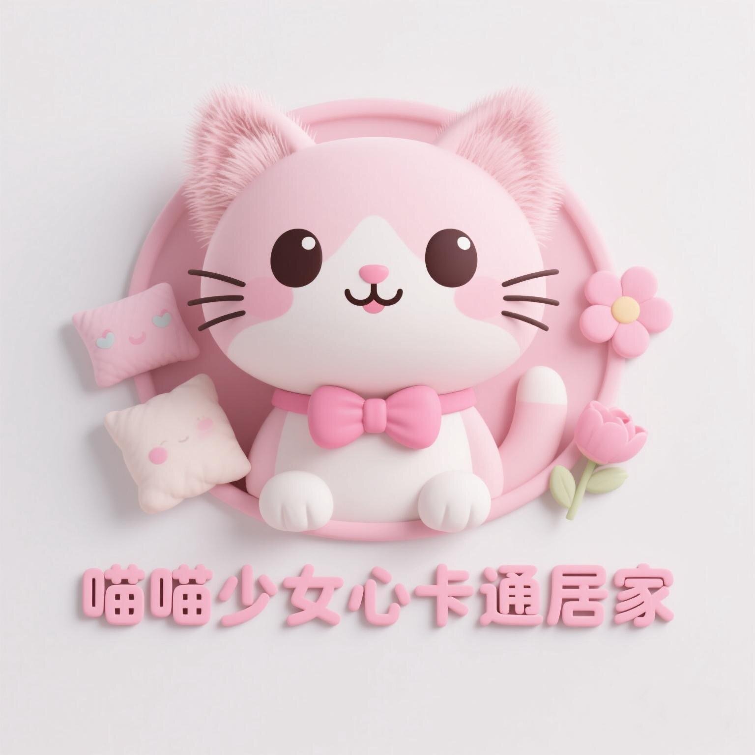 喵喵少女心卡通居家