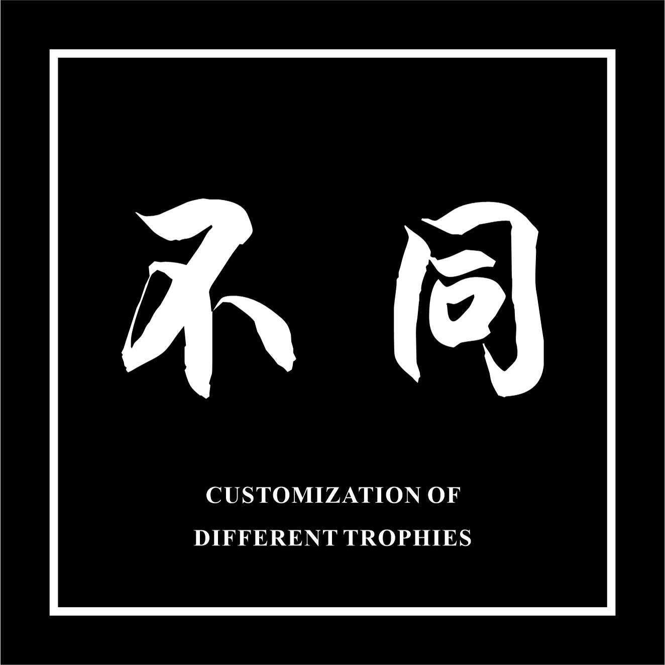 不同设计奖杯定制 店铺LOGO