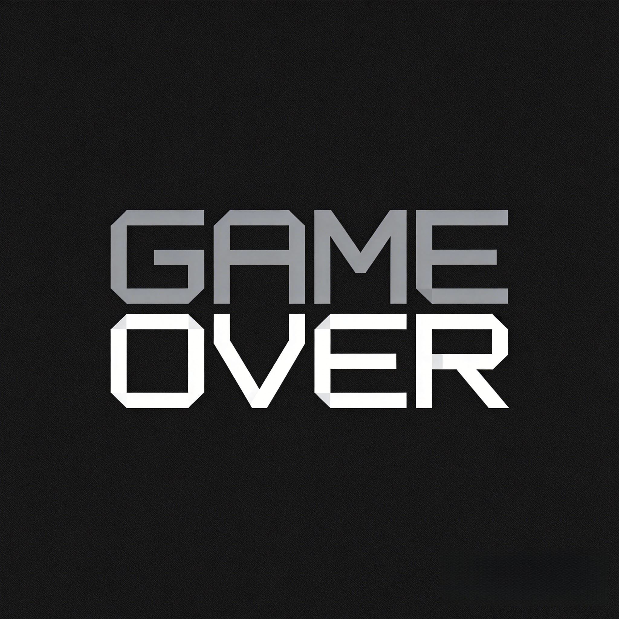 GAME OVER 游戏结束 店铺LOGO