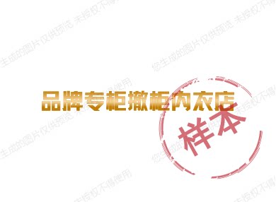 品牌专柜撤柜内衣店 店铺LOGO
