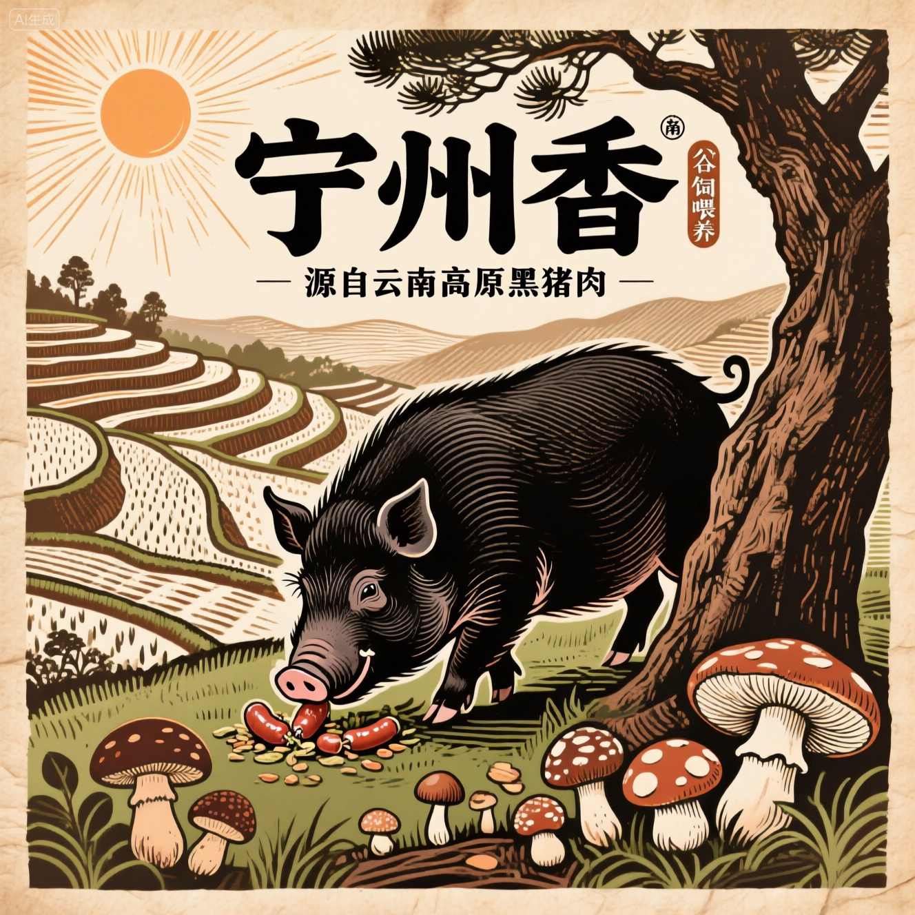 云南宁州香风味香肠特产店