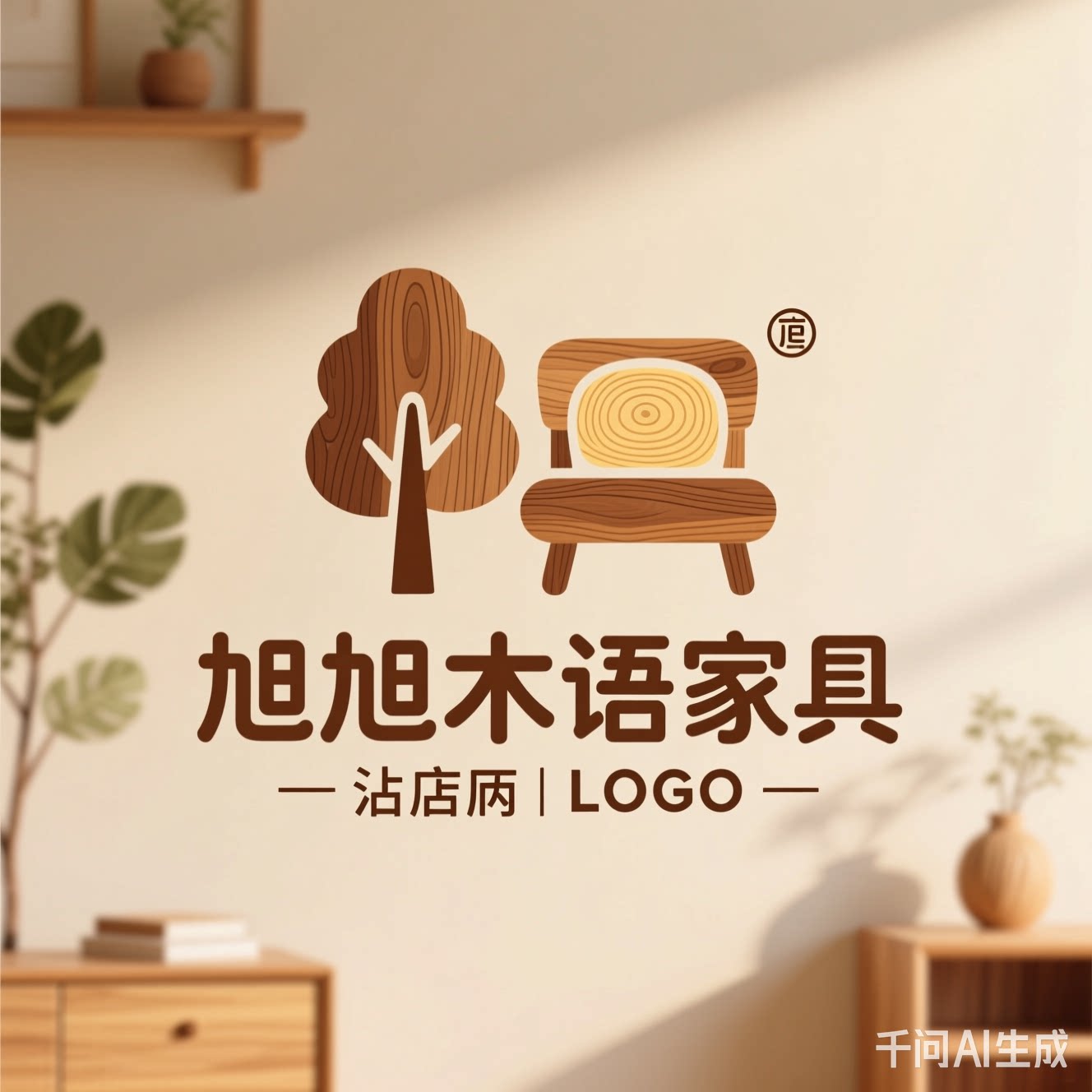 旭旭木语家具 店铺LOGO