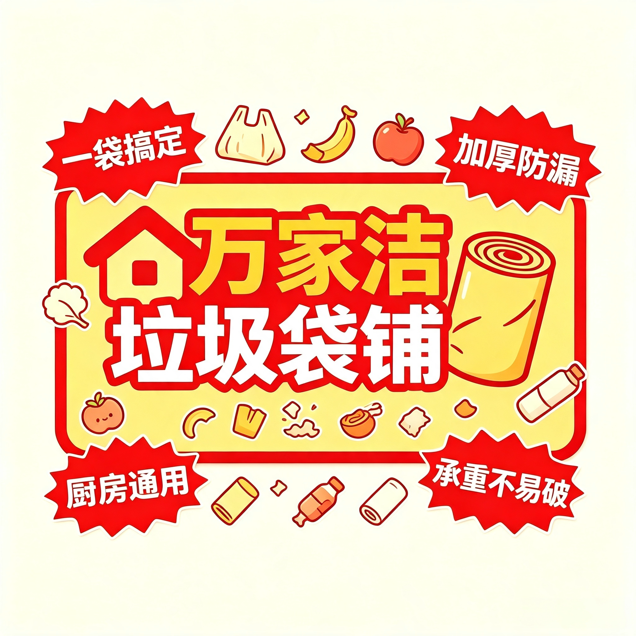 万家洁垃圾袋铺 店铺LOGO