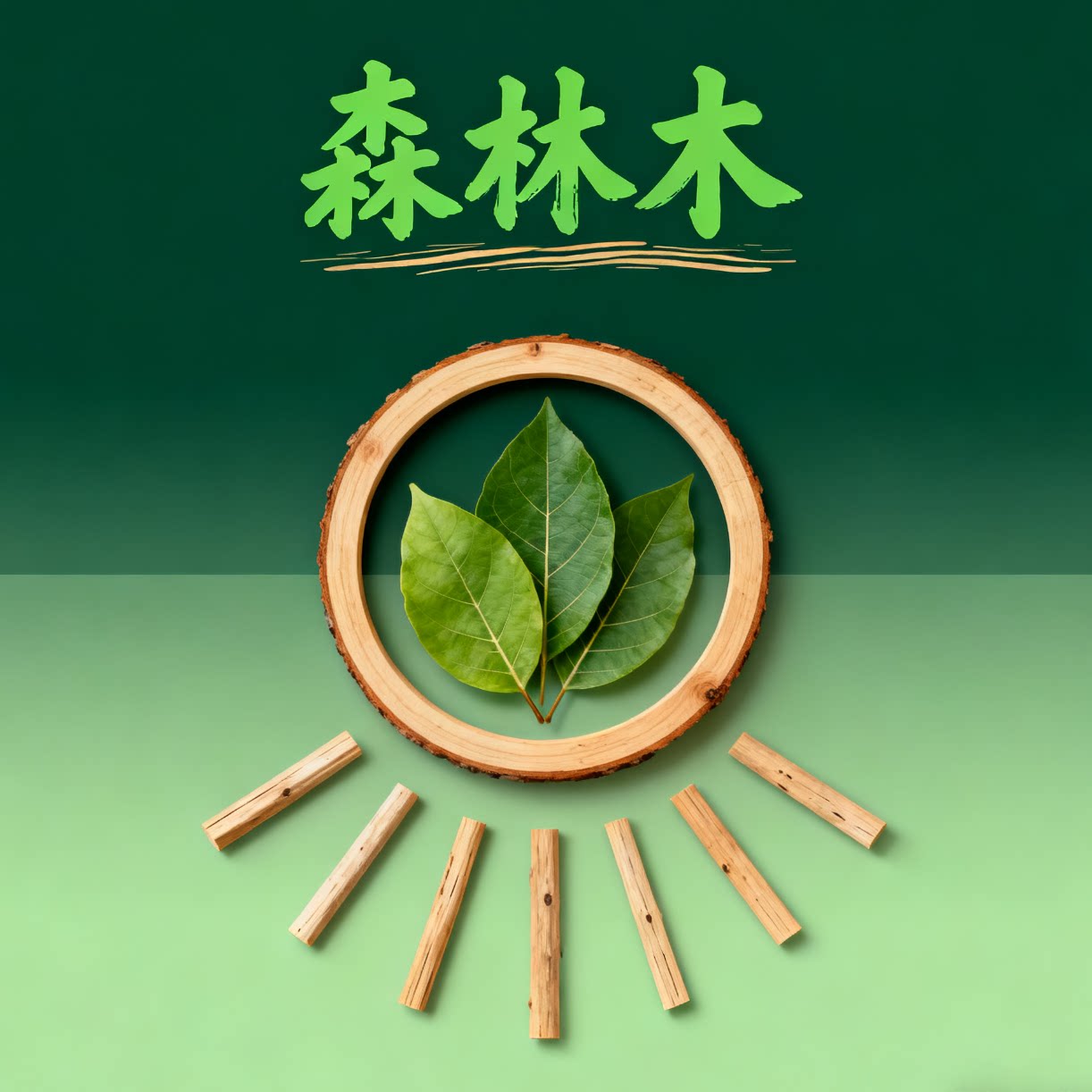 森林木原木家具