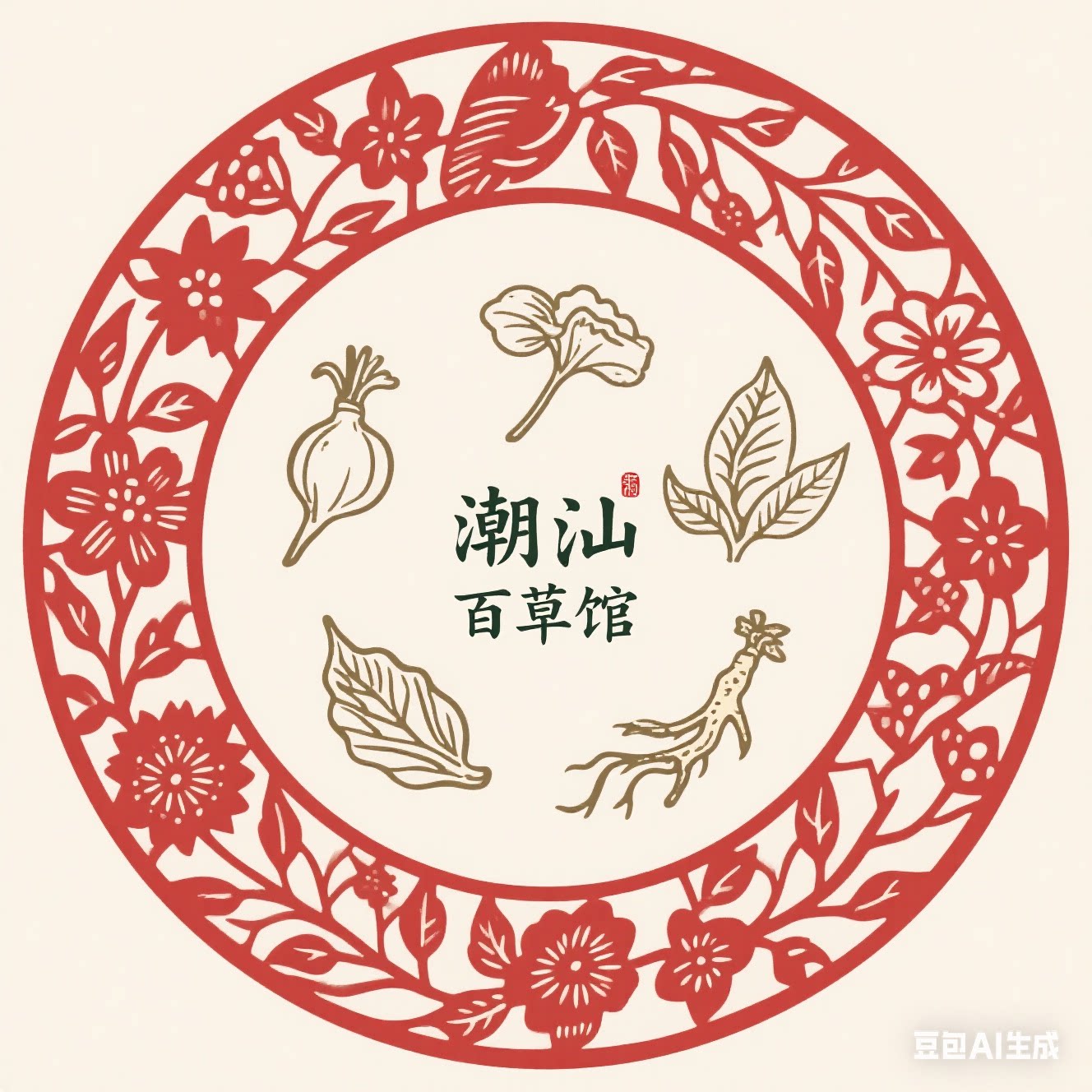 潮汕百草馆 店铺LOGO