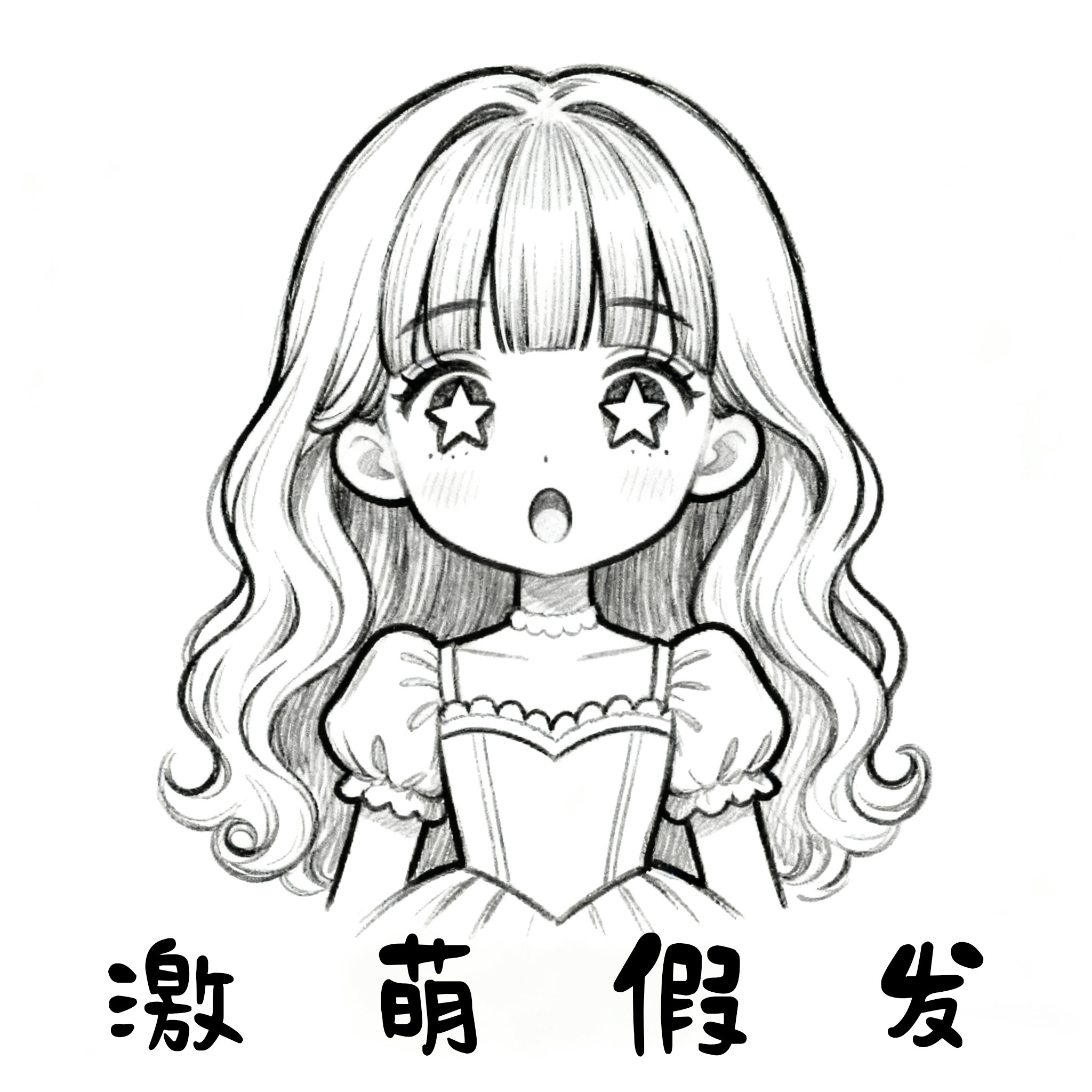 激萌假发