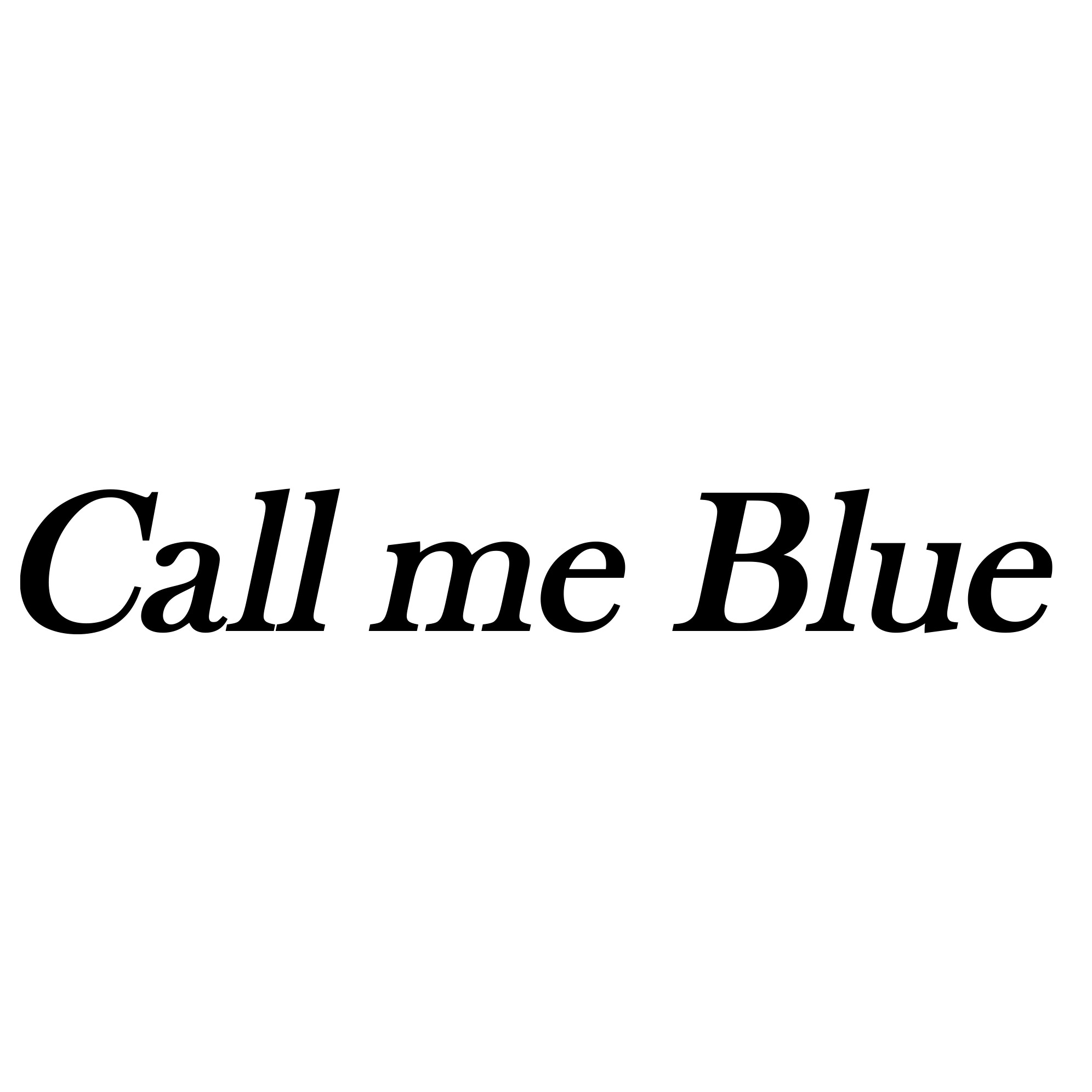 Call me Blue
