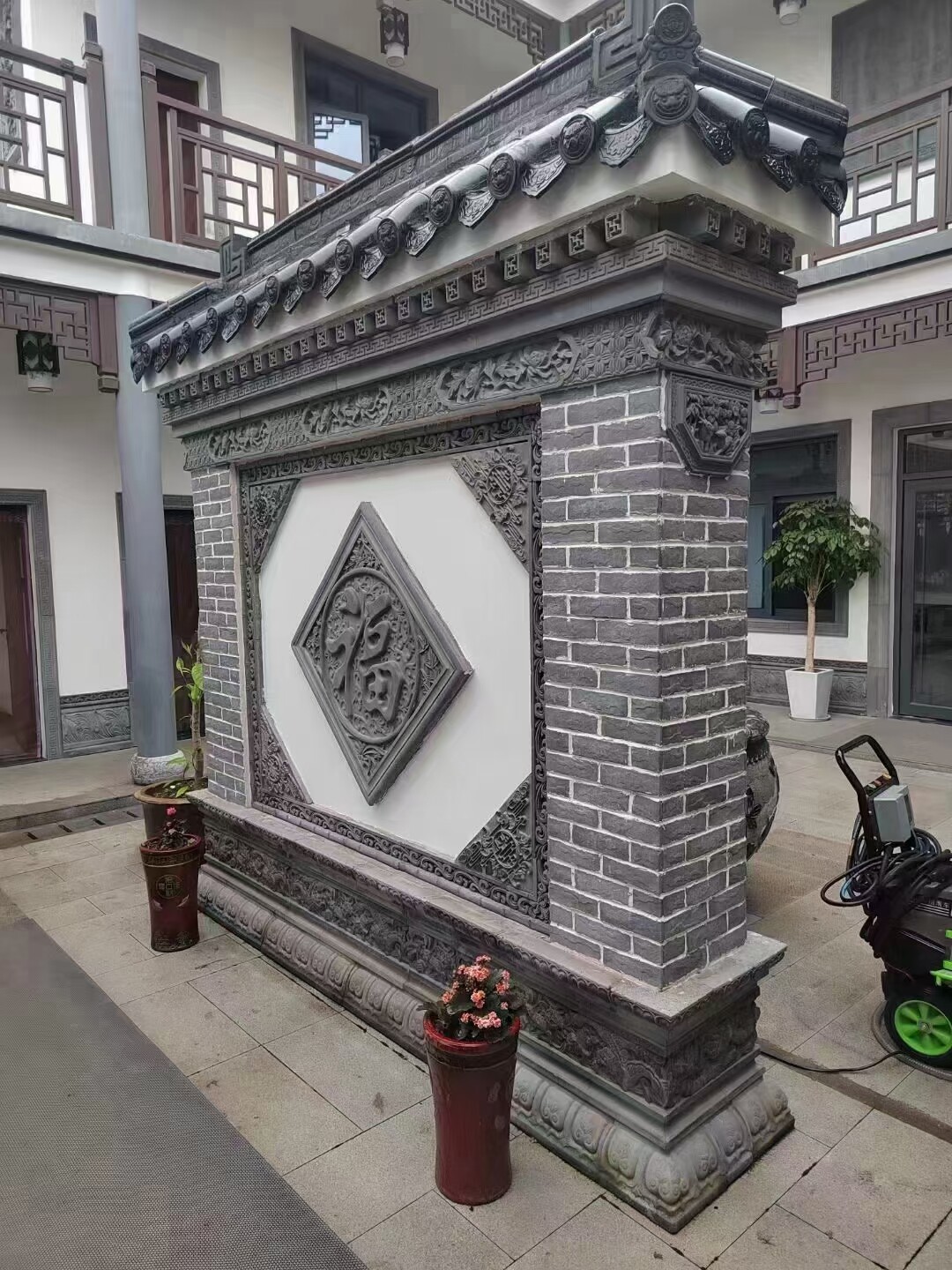 盛元古建砖雕青砖青瓦建材厂家