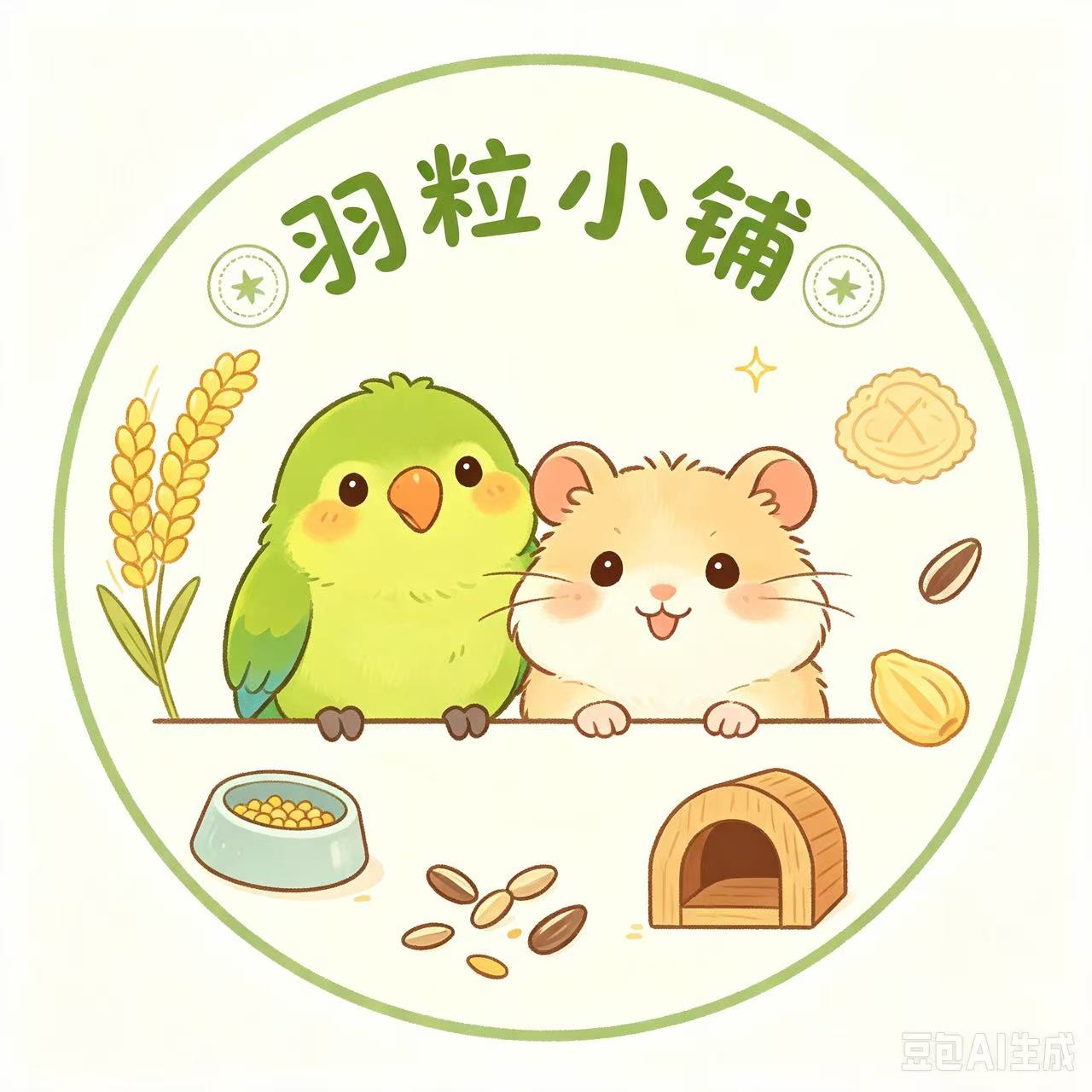 羽粒小铺 店铺LOGO