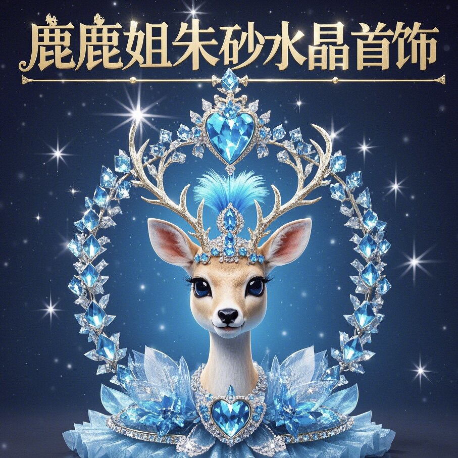 鹿鹿姐朱砂水晶首饰 店铺LOGO