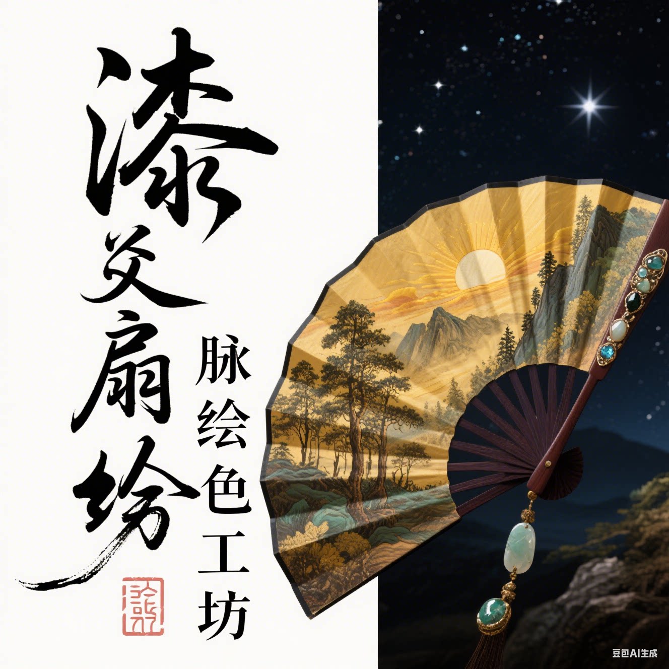 漆爻扇脉绘色工坊