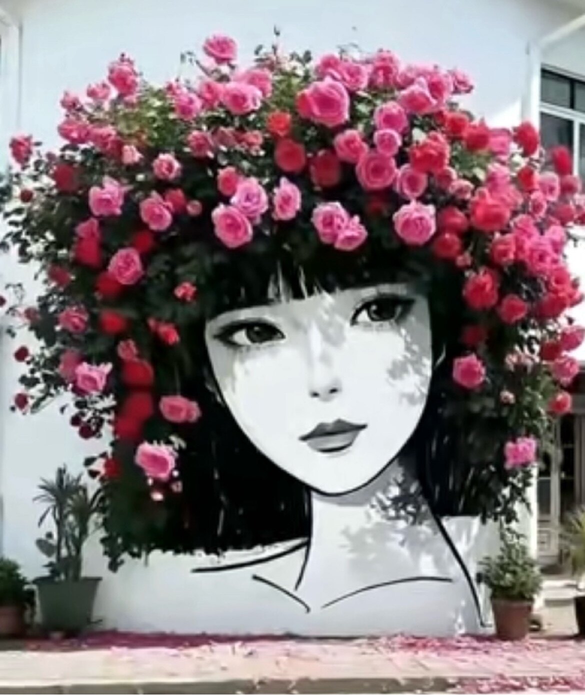 花美丽的院子