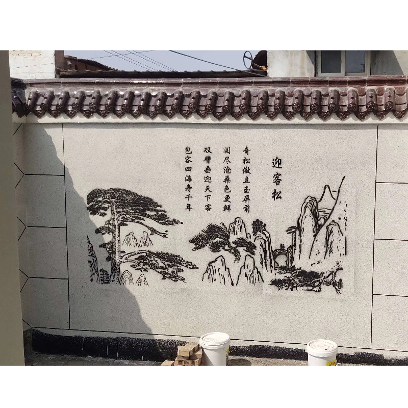 启源墙画 彩绘墙手绘模板
