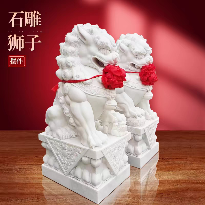 大利石雕石狮子