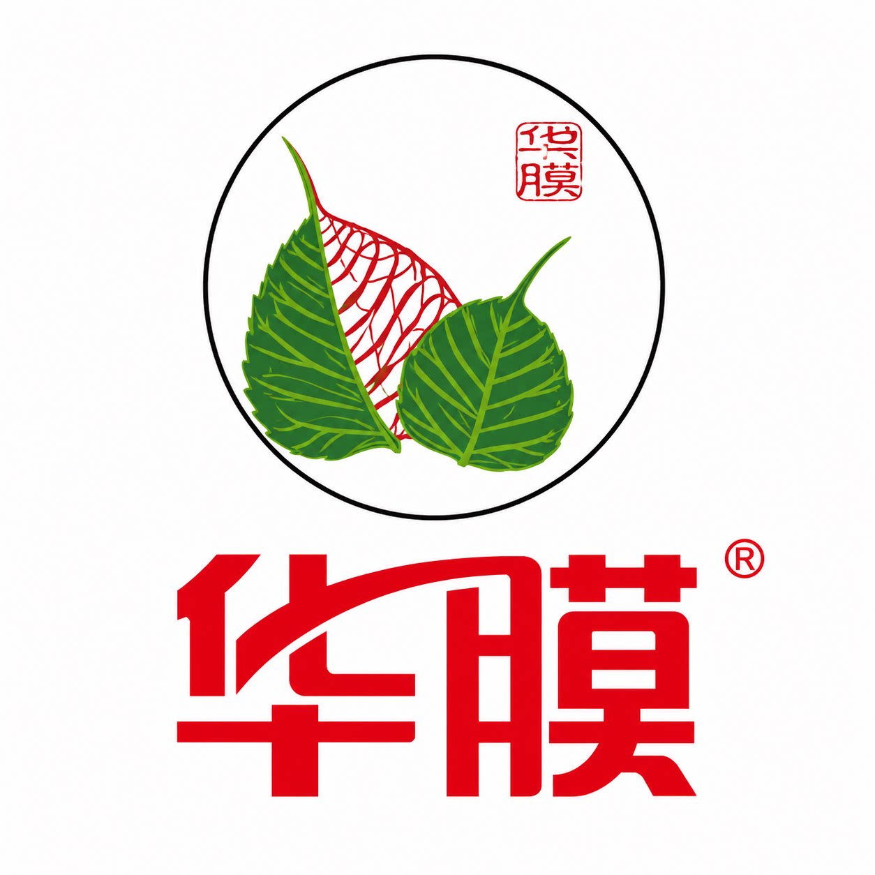 华膜品牌总部工厂店 店铺LOGO