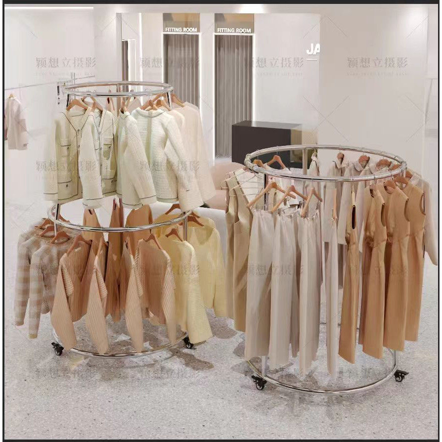 朋顺不锈钢服装展示架