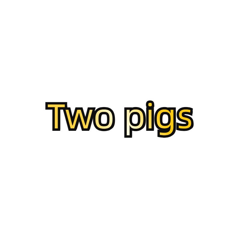 Two pigs