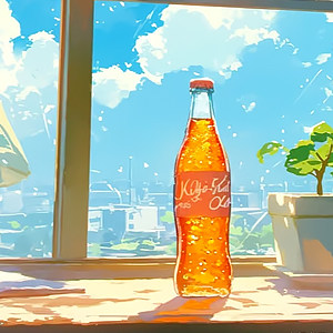 夏日的橘子汽水