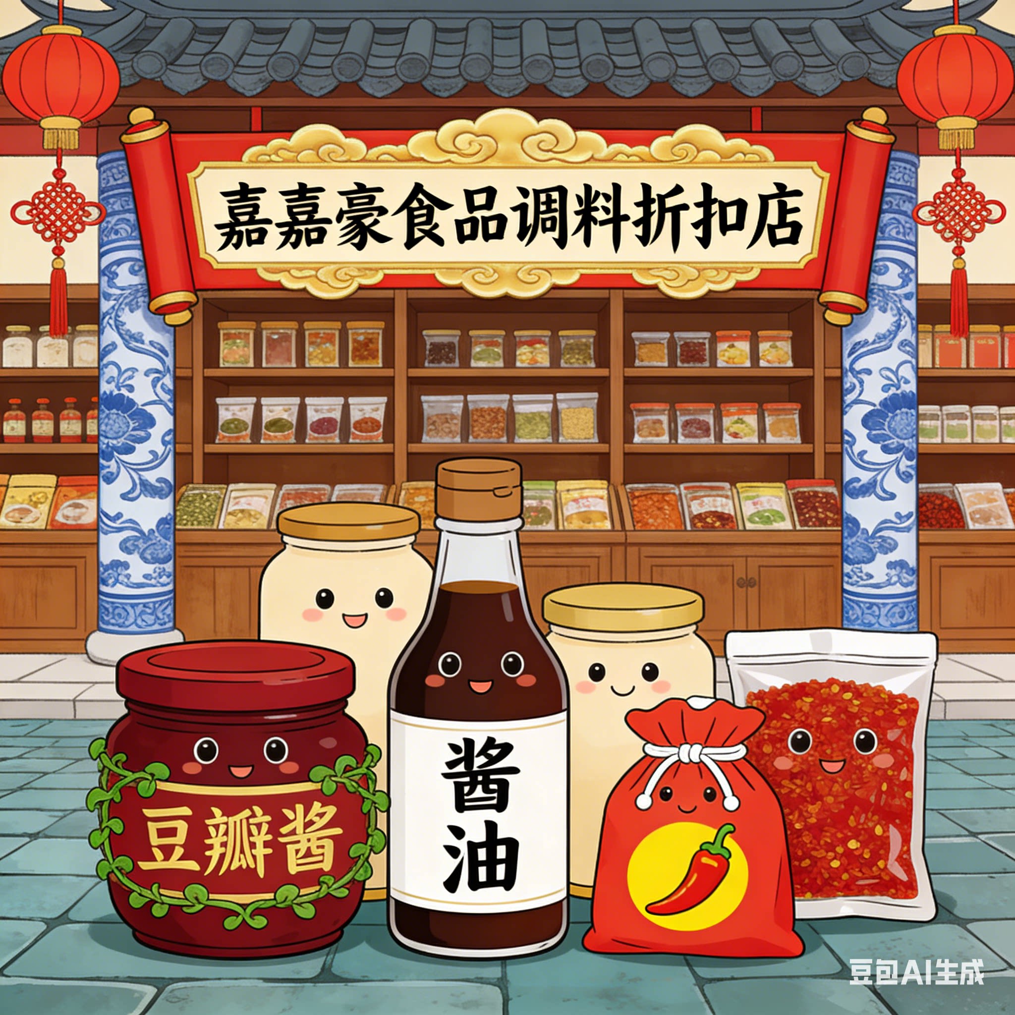 嘉嘉豪食品调味折扣店