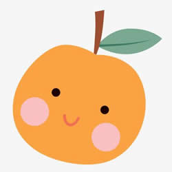 二个橙子