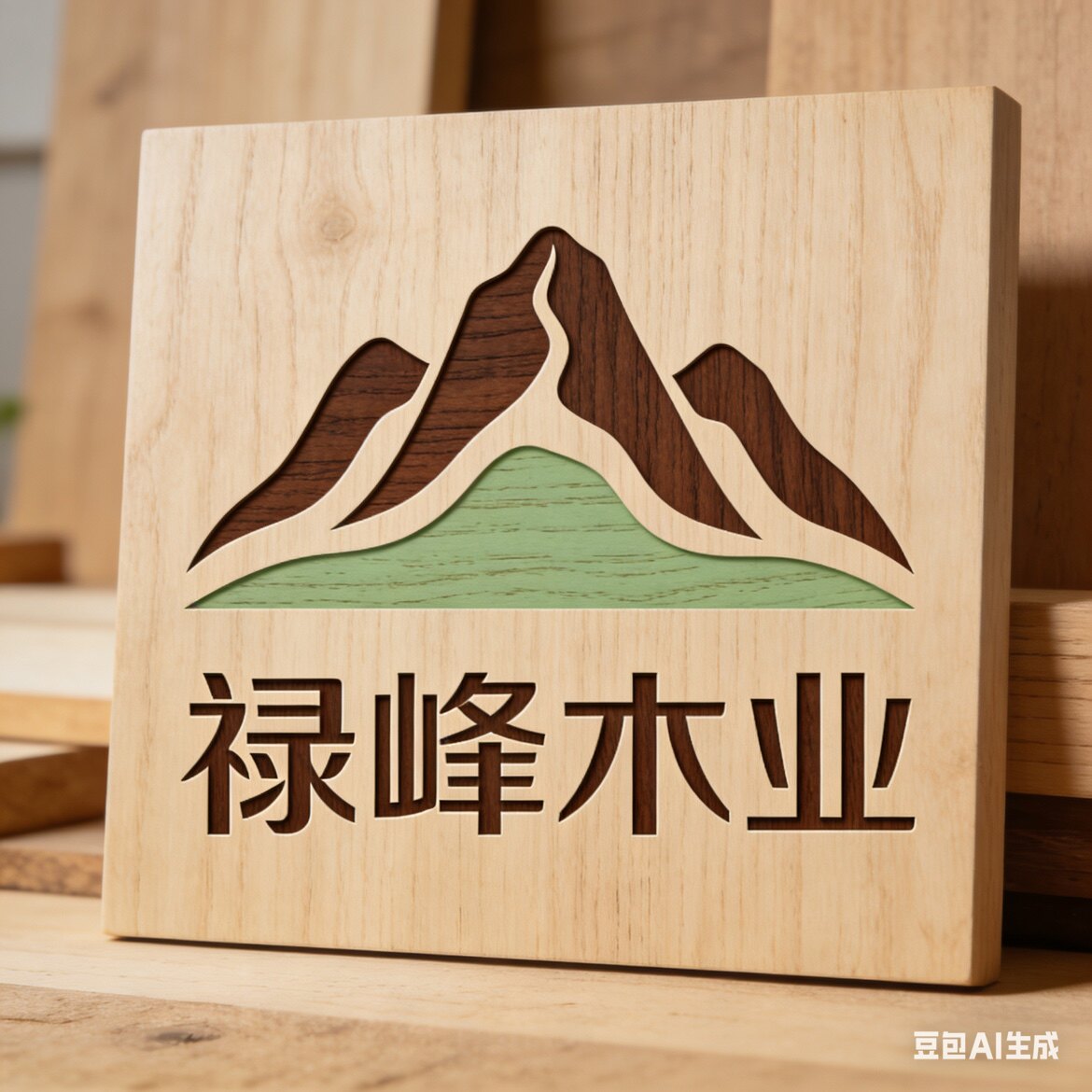 禄峰木业 店铺LOGO