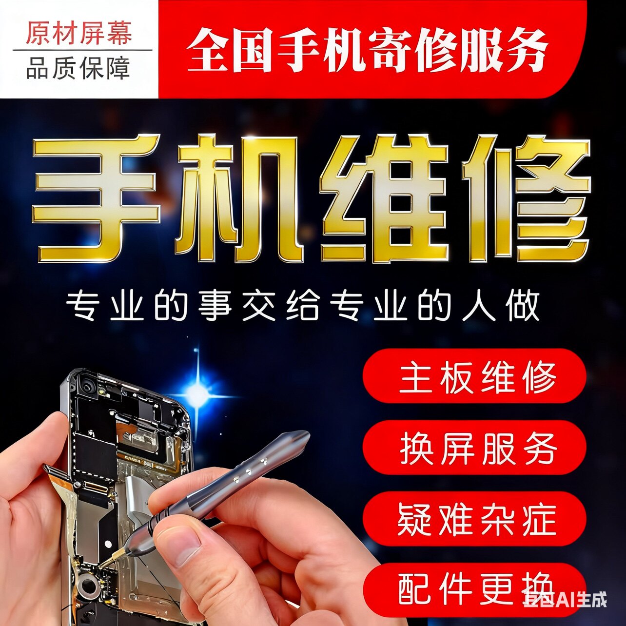 诚工手机维修 店铺LOGO