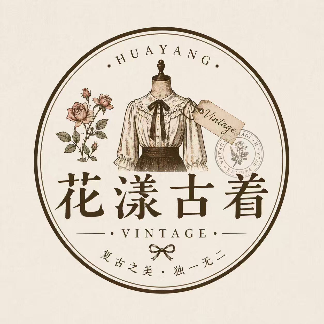 花漾古着vintage 店铺LOGO