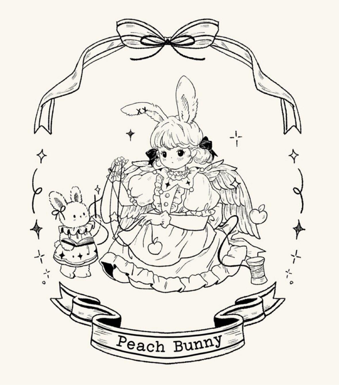 Peach Bunny