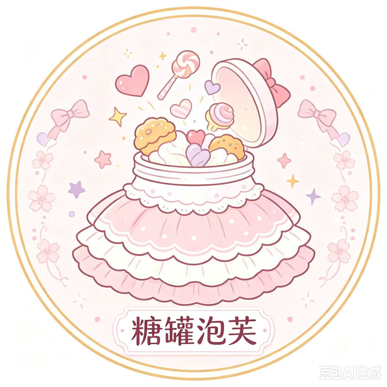 糖罐泡芙Lolita原创设计 店铺LOGO
