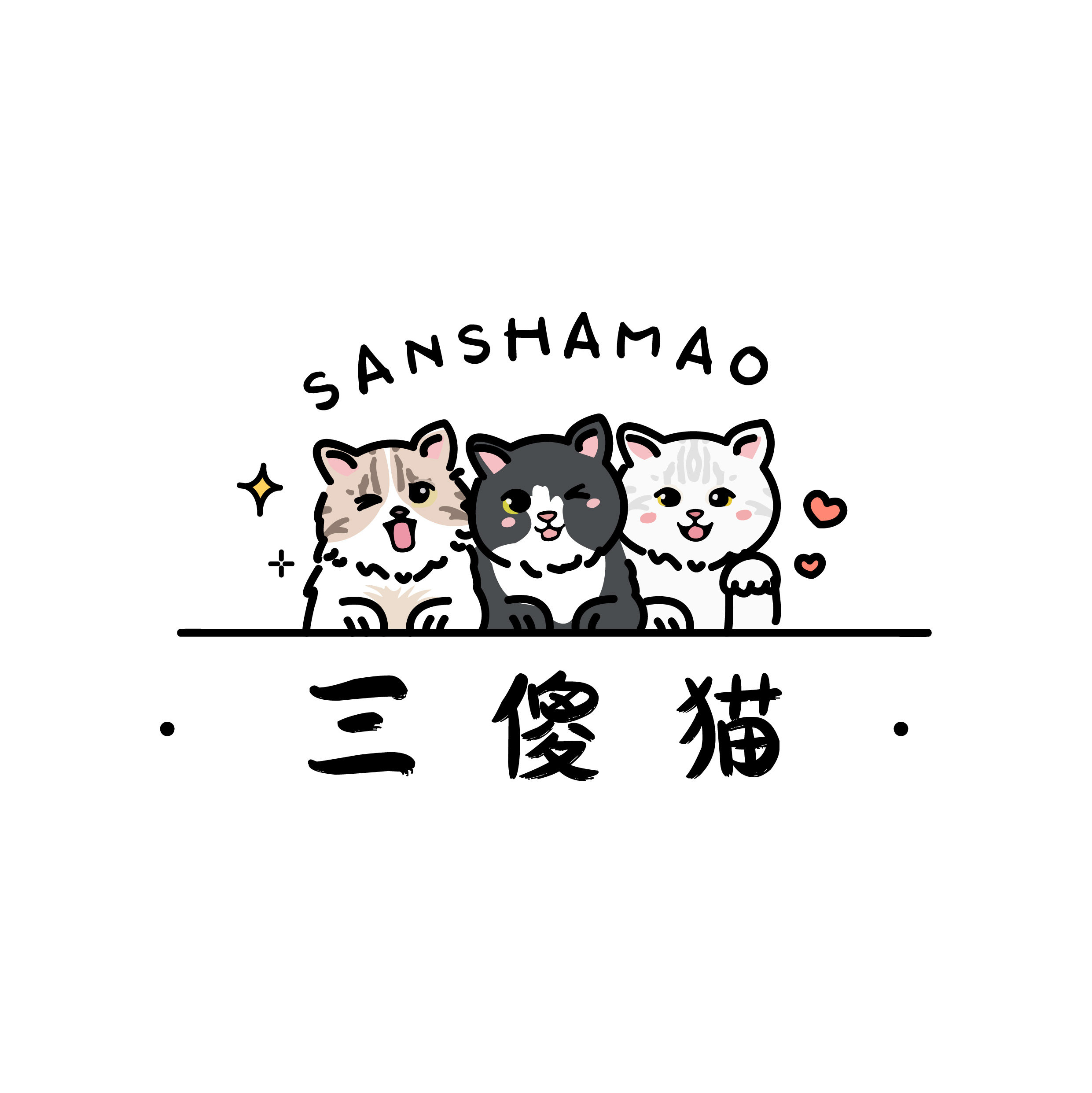 三傻猫租赁店 店铺LOGO
