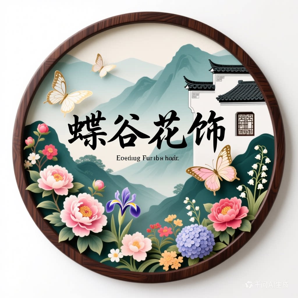 蝶谷花饰