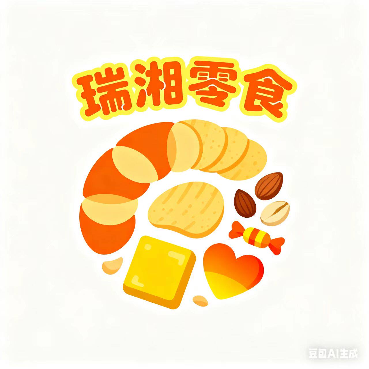 瑞湘休闲零食 店铺LOGO