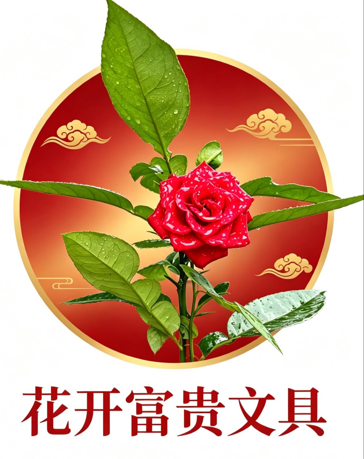 花开富贵文具用品