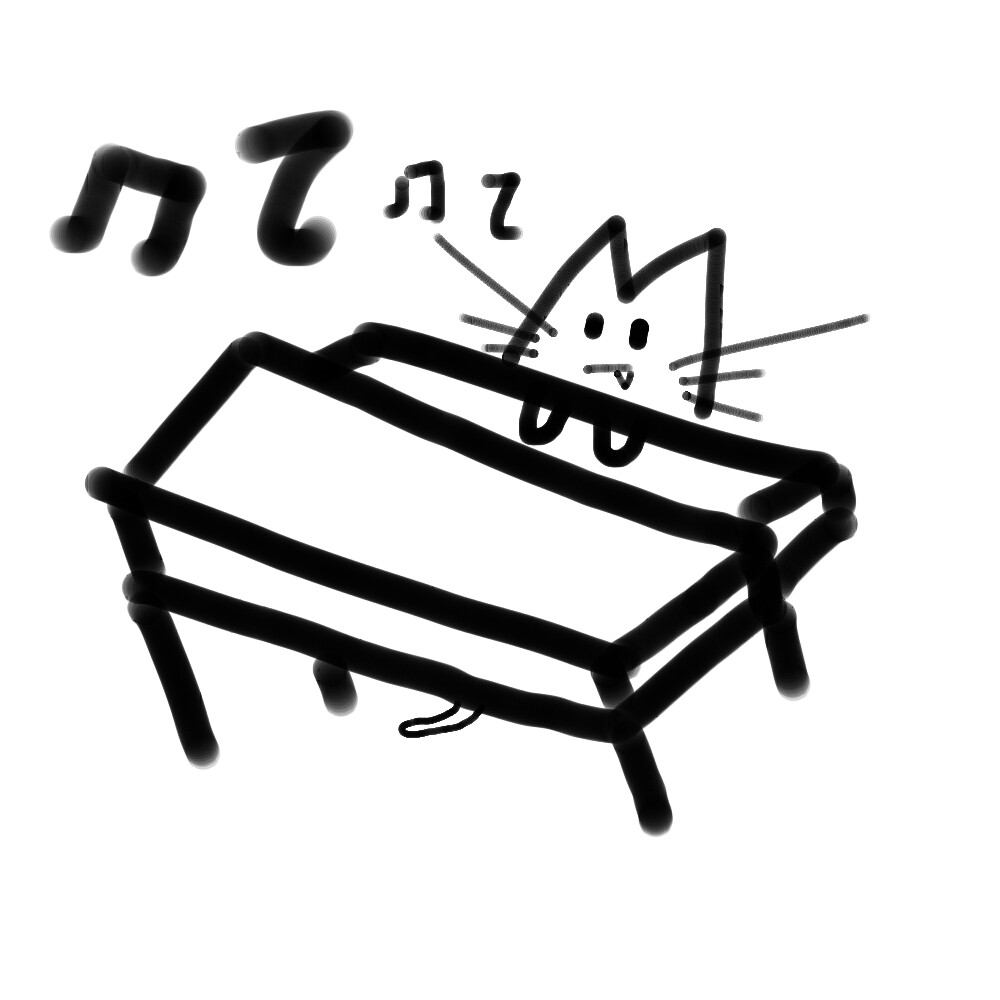钢琴上的猫