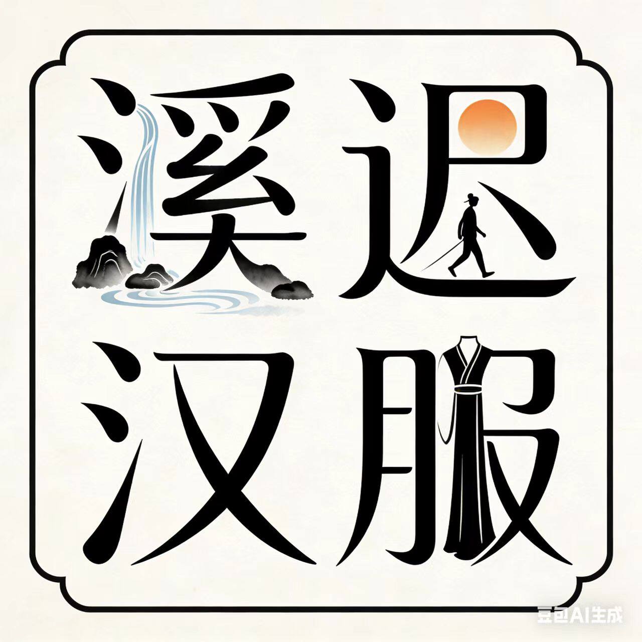 溪迟汉服 店铺LOGO