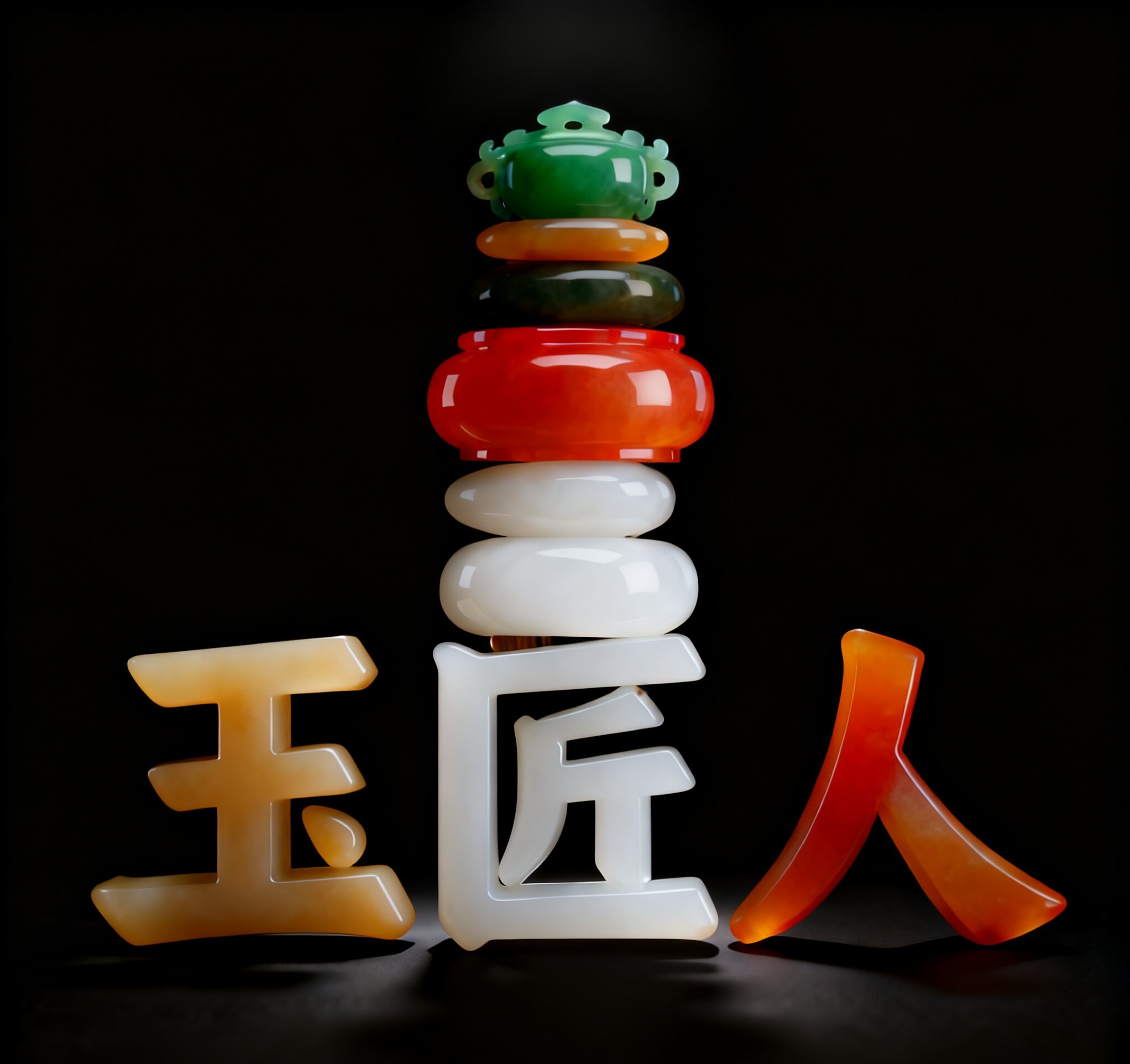 玉匠人和田玉翡翠玉器玉石彩宝原石文玩鉴定
