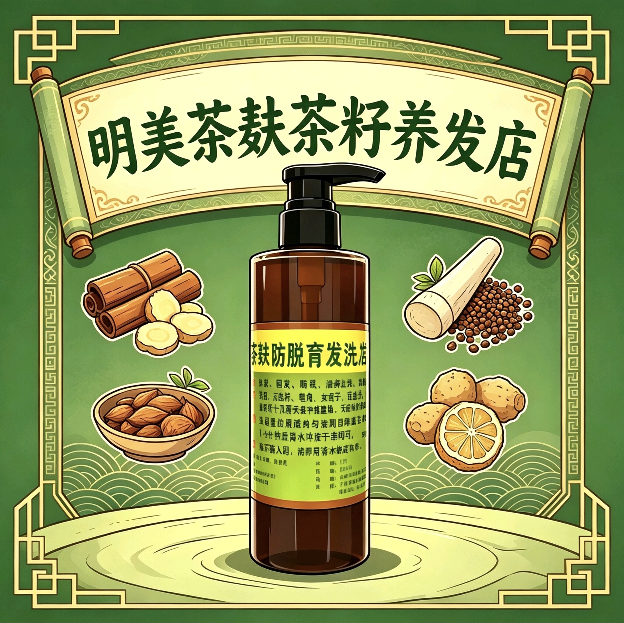 明美茶麸茶籽养发馆